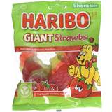 Haribo Confectionery & Biscuits Haribo Giant Strawbs Sweets Share Bag 160g Pack