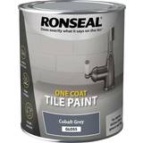 Ronseal Wood Paints Ronseal One Coat Tile Paint Wood Paint Grey 0.75L