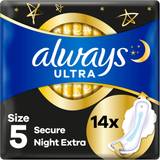 Always Menstrual Pads Always Ultra Secure Night Extra Wings 14 12-pack