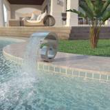 vidaXL Pool Fountain Stainless Steel 50x30x53cm Silver Pond Kit