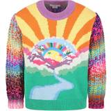 Acrylic Knitted Sweaters Children's Clothing Stella McCartney Embroidered Knitted Sweater - Multicolor