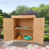 OutSunny Sheds OutSunny Wooden Garden Shed Double Door Tool (Building Area )