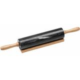 Rolling Pins Premier Housewares Marble Rolling Pin Wood Handles with Stand Rolling Pin