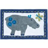 Grey Rugs Kid's Room Homescapes Cotton Tufted Washable Hippo Children Rug