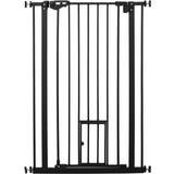 Pets Pawhut Extra Tall Dog Gate with Cat Flap