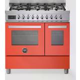 Dual Fuel Ovens Gas Cookers Professional Series PRO96L2EART 90cm 107L A Orange