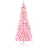 Slim christmas tree with lights Homcom Prelit Artificial Christmas Tree Holiday DÃ©cor Christmas Tree