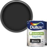 Dulux Metal Paint Dulux Quick Dry Eggshell Paint Metal Paint Black 0.75L