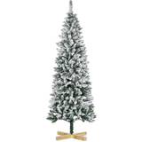 Grey Christmas Decorations Homcom 6 Foot Snow Flocked Christmas Tree Christmas Tree 180cm