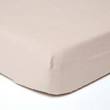 Linen Bed Sheets Homescapes Luxury Soft Plain Linen Fitted Bed Sheet Natural