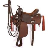 Horse Saddles on sale Tough-1 King Basic Synthetic Trail Saddle Package Bro