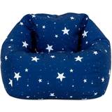 Blue Chairs Kid's Room Bean Bag Bazaar Icon Starry Skies Kids Bean Bag