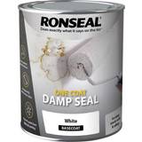Ronseal Woodstain Paint Ronseal 37563 One Coat Damp Woodstain White 0.75L