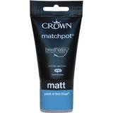 Crown Matt Breatheasy Feature Tester Wall Paint, Ceiling Paint Blue