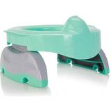 Potette Potties Potette Kalencom Plus Premium 2 in 1 Travel Potty and Toilet Seat Trainer Ring (Teal/Gray)