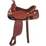King Series Golden Trail Western Saddle 16.5inch - Brown