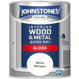 Johnstones Interior Wood Metal Quick Dry Gloss Paint Metal Paint, Wood Paint White 0.75L