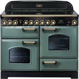Electric Ovens - Two Ovens Cookers Rangemaster CDL110ECMG/B Classic Deluxe Mineral Green