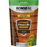 Ronseal dark oak fence paint Ronseal Ultimate Fence Life Concentrate Paint Dark Wood Paint