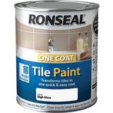 Ronseal tile paint Ronseal One Coat High Gloss Tile Paint Wood Paint White 0.75L