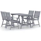 vidaXL 3057854 Patio Dining Set, 1 Table incl. 4 Chairs