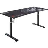 Full Desk Mouse Pad Gaming Desks X Rocker Cougar XL eSports Gaming Desk - Black/Orange, 1600x800x800mm