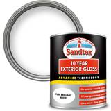 Sandtex Metal Paint - Outdoor Use Sandtex 10 Year Exterior Gloss Paint Pure Brilliant Metal Paint White 0.75L