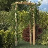 vidaXL Trellis Arch 110x60x220 Impregnated Solid Wood Pine Brown
