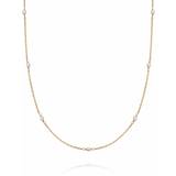 Gold Necklaces Daisy Treasures Seed Chain Necklace - Gold/Pearl