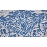 Rice Överkast White/Blue Embroidery Bedspread White, Blue