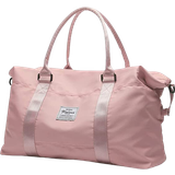 Detachable Shoulder Strap Weekend Bags Hycoo Overnight Travel Weekender Bag - Pink