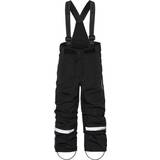 Breathable Material Thermal Trousers Didriksons Idre Kid's Pants - Black (504357-060)
