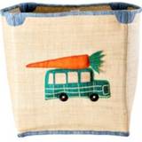 Rice Large Raffia Basket Van and Carrot