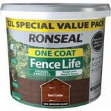 Ronseal One Coat Fence Life Treatment Wood Paint Red