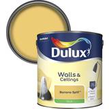 Dulux Yellow Paint Dulux Walls & Ceilings Banana Split Silk Emulsion Wall Paint, Ceiling Paint Yellow, Orange 2.5L