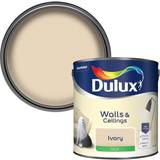 Dulux Walls & Ceilings Ivory Cream Silk Ceiling Paint, Wall Paint 2.5L