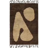 Ferm Living Abstract Small Rug White, Brown 80X120cm