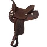 17" Horse Saddles Tough-1 King Series Suede Seat Synthetic Trail Saddle