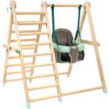Wooden Toys Playground TP Toys Active-Tots Pikler Style Wooden Climb and Swing
