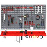Tool Boards 54 Piece On Wall Tool Equipment Holder Grey and red