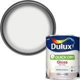 Dulux quick dry gloss Dulux Quick Dry Gloss Paint Wood Paint White 0.75L