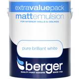Berger Matt Emulsion 3L Pure Wall Paint White