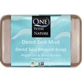 One With Nature Dead Sea Mineral Mud Soap with Argan Oil & Shea Butter 200g