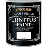 Cheap Rust-Oleum White Paint Rust-Oleum Gloss Paint White Frost Wood Paint White 0.75L