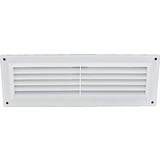 Securit S3257 White Louvre Vent Fly Screen