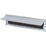 Chrome Effect Shiny Letterbox Draught Excluder Seal Brush