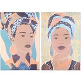 Dkd Home Decor Colonial African Woman Framed Art