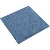 vidaXL Carpet Floor Tiles 20 pcs 5 mÂ² 50x50 cm Blue