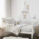 Bed Set Kid's Room Levtex Baby Kenya Toddler Bed Set Taupe Jungle Animal