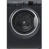 Black Washing Machines Hotpoint NSWF945CBSUKN